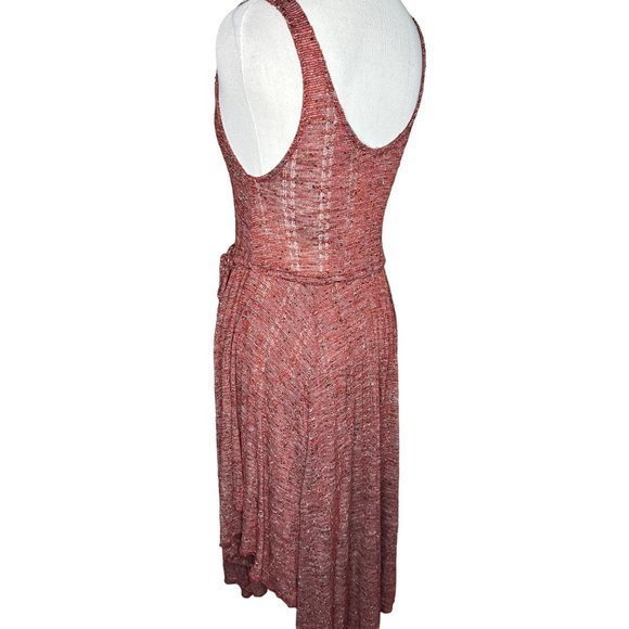 Free People‎ FP Beach Red Midi Tie Side Dress Size Small - Picture 6 of 11